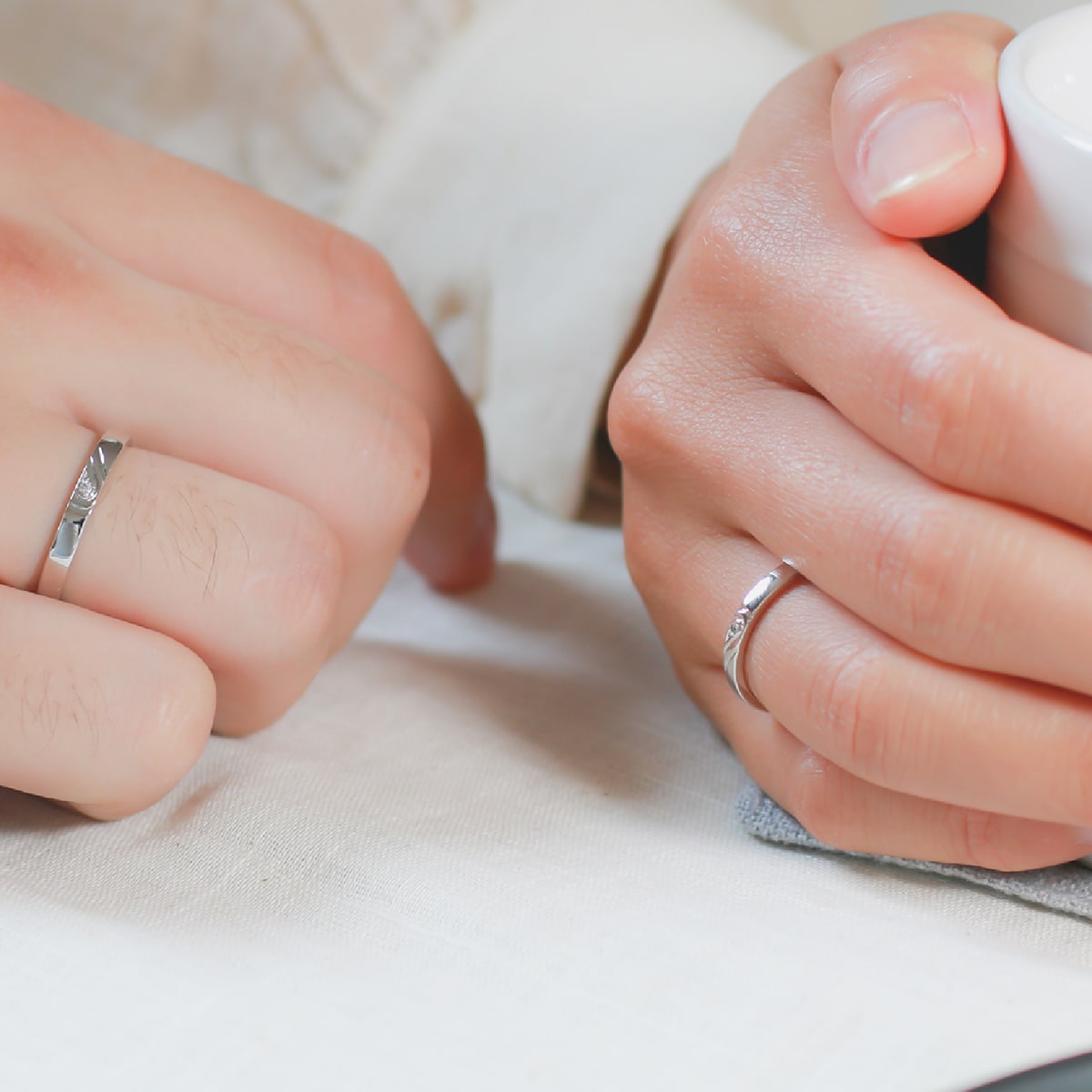 ペアリング 結婚指輪 ダイヤモンド 2本セット | 31895-31894