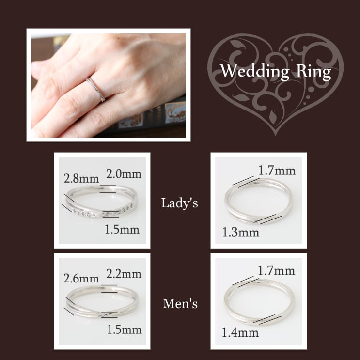 ペアリング 結婚指輪 ダイヤモンド 2本セット | 32521-32522