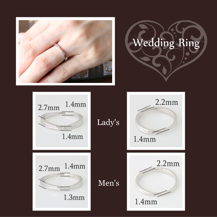 ペアリング 結婚指輪 ダイヤモンド 2本セット | 32543-32542