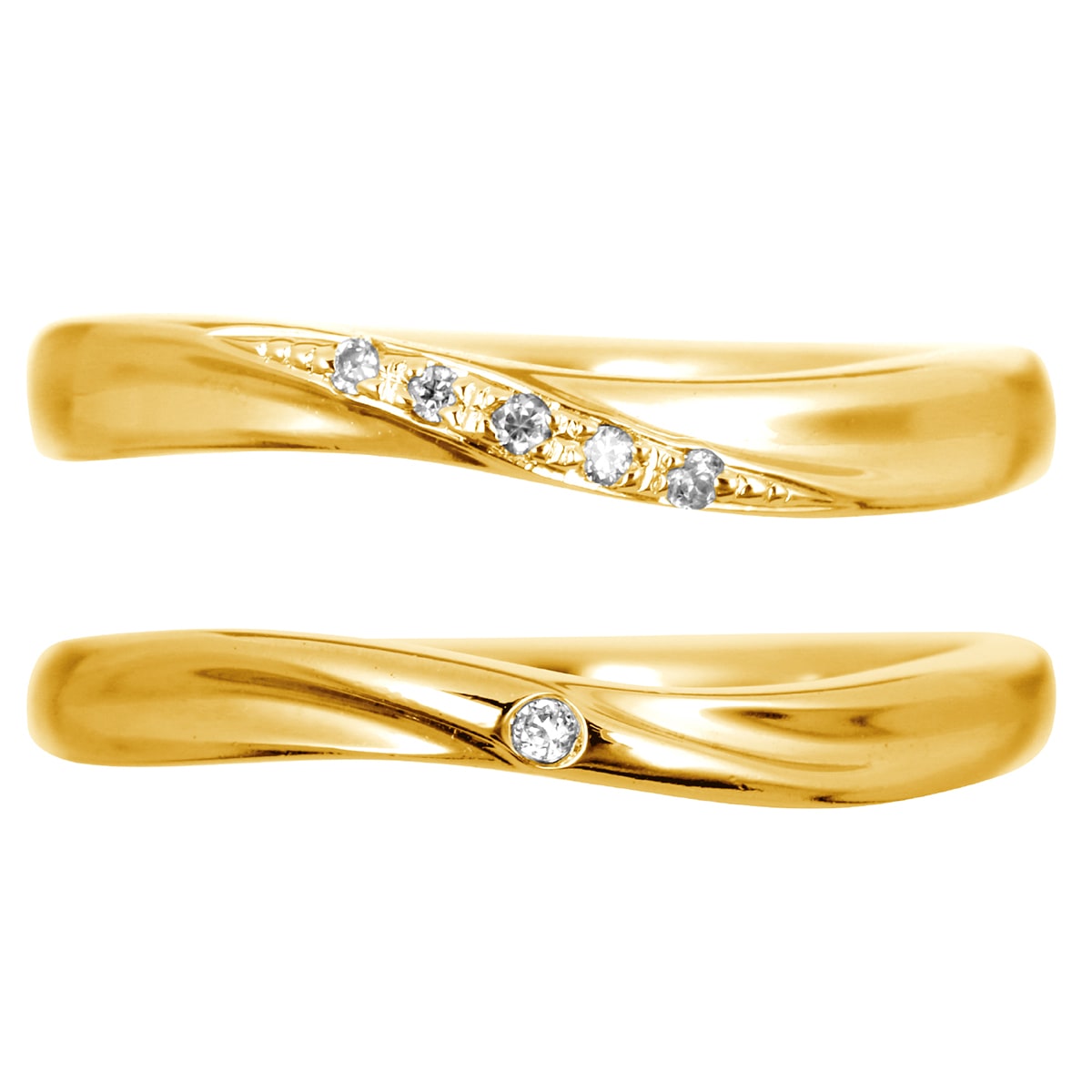ペアリング 結婚指輪 ダイヤモンド 2本セット | 32545-32544