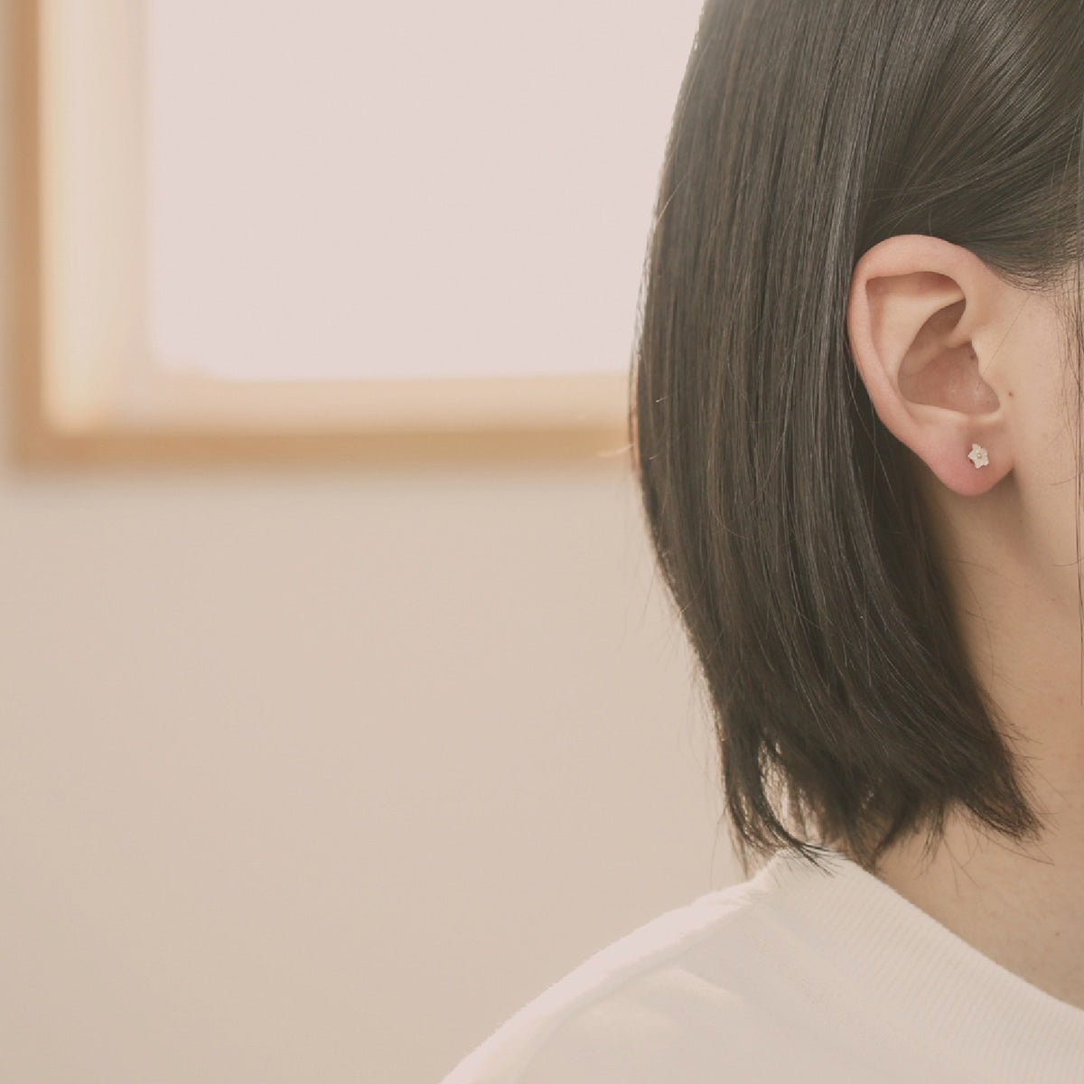 白蝶貝ピアス | ae11