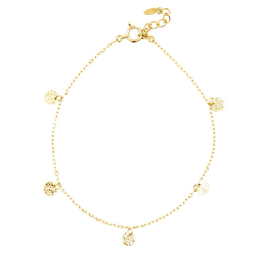 小豆チェーンブレスレット アジャスター付き | ae14