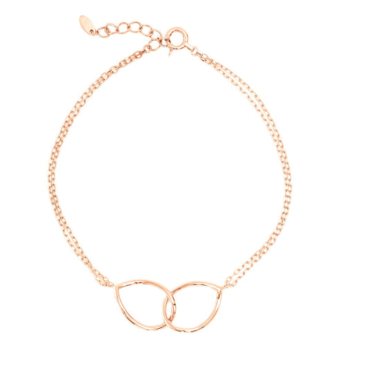 小豆チェーン2連ブレスレット アジャスター付き | ae17