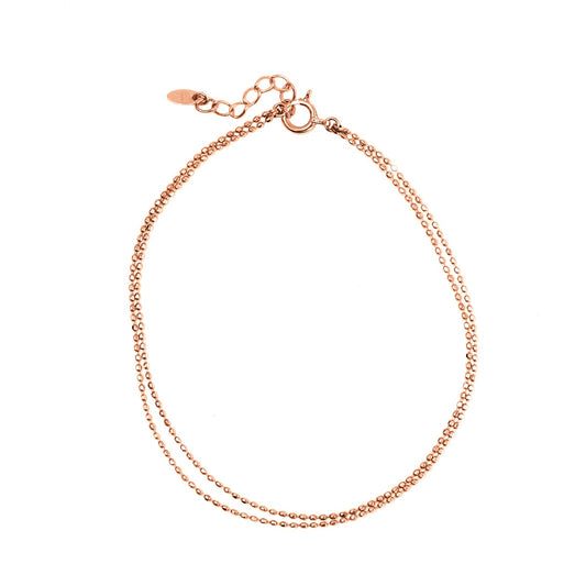 カットボールチェーン2連ブレスレット アジャスター付き | bct080bct080