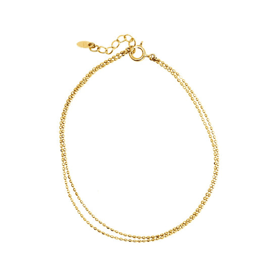 カットボールチェーン2連ブレスレット アジャスター付き | bct080bct080