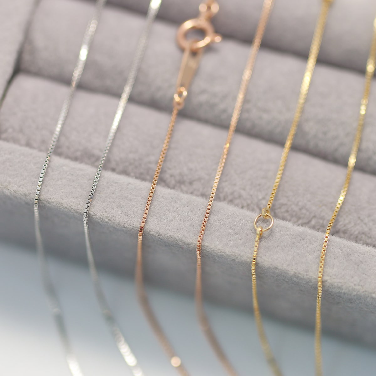 ネックレス チェーン ベネチアン 幅0.5mm 長さ40cm | chain-bene