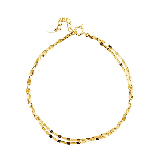 フラワーチェーン2連ブレスレット アジャスター付き | bfw025bfw025