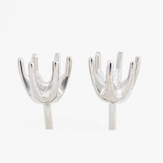 【空枠】3.7mm丸 0.20ct x 2ピース スタッドピアス | wkcop-3