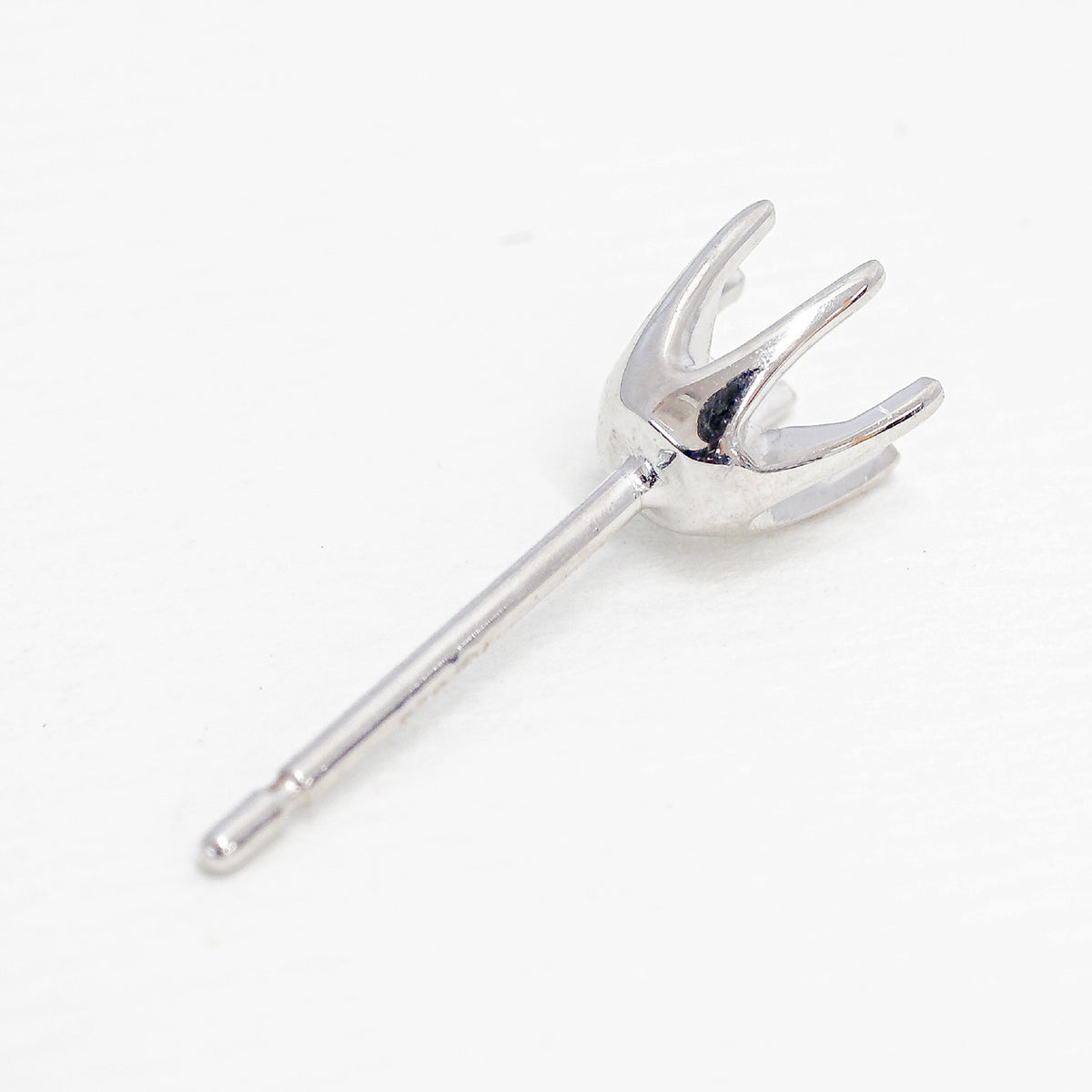 【空枠】3.7mm丸 0.20ct x 2ピース スタッドピアス | wkcop-3