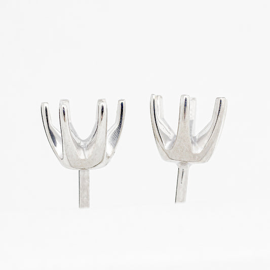 【空枠】4.3mm丸 0.30ct x 2ピース スタッドピアス | wkcop-4