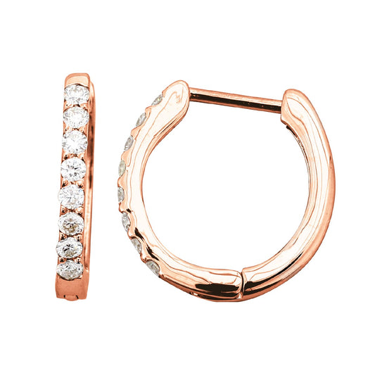 天然ダイヤモンドフープピアス(中折れ式) | cop-6