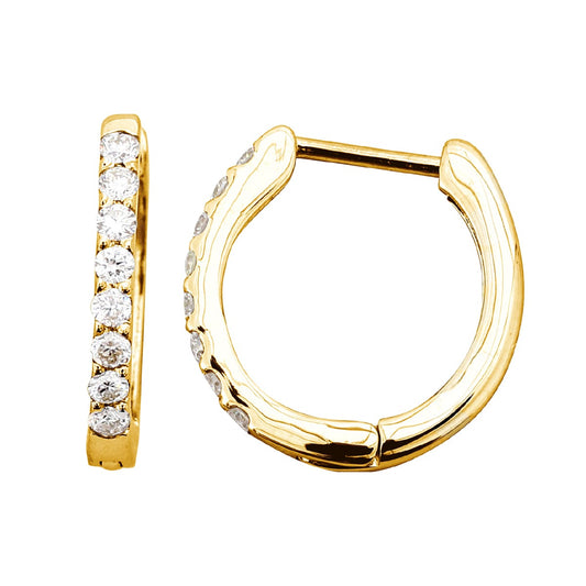 天然ダイヤモンドフープピアス(中折れ式) | cop-6