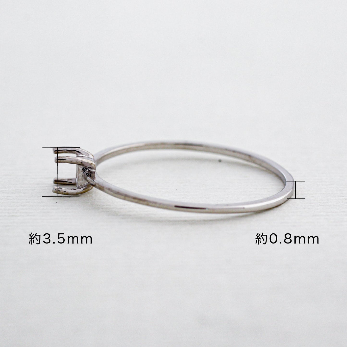 【空枠】2.5mm角 リング | wkcor-71