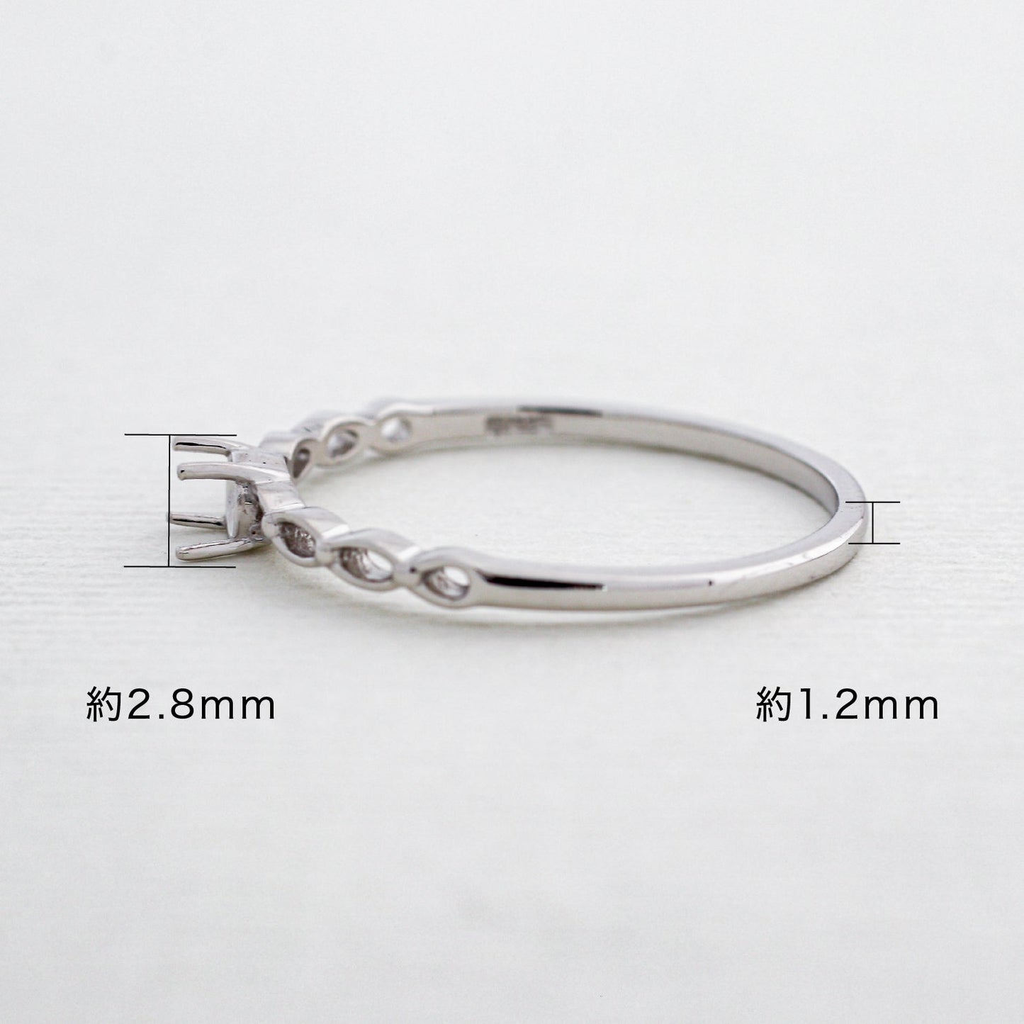【空枠】3.0mm丸 0.10ct リング | wkcor-75