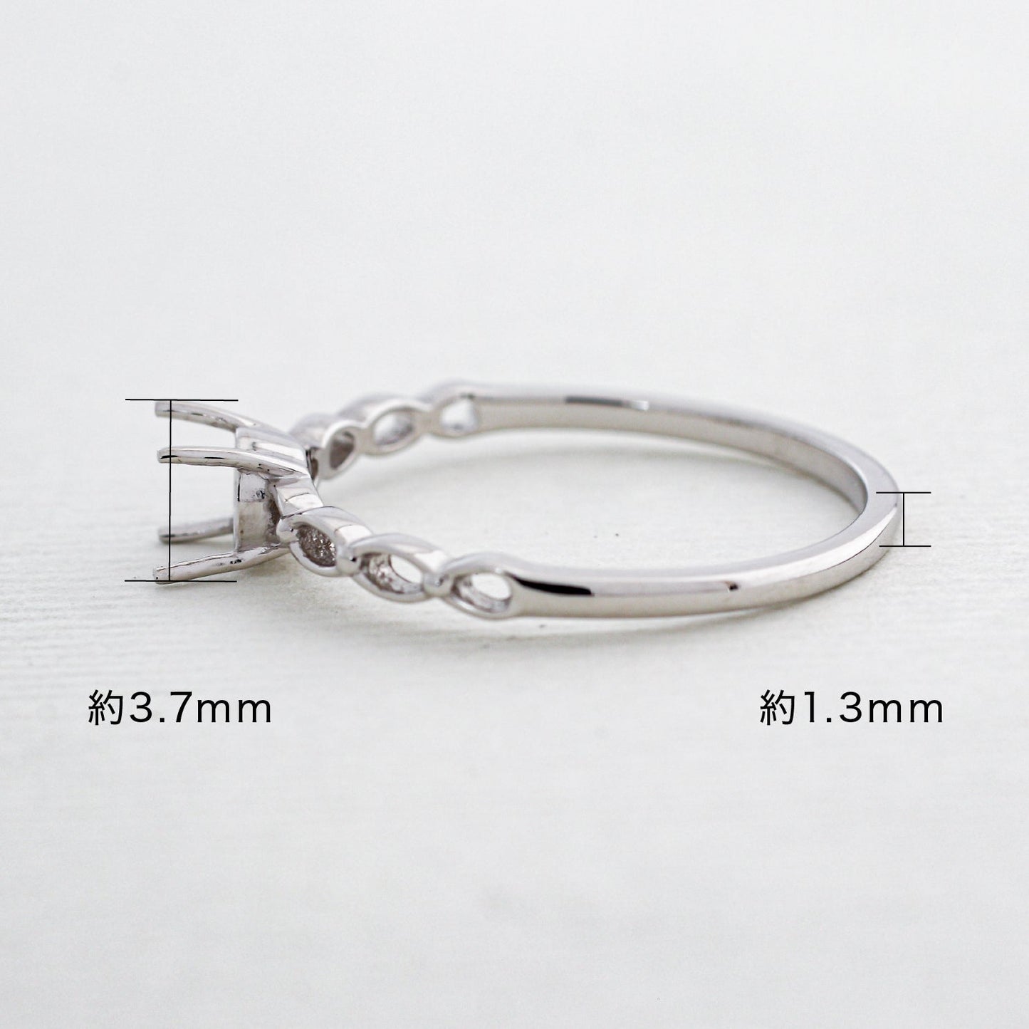 【空枠】4.1mm丸 0.25ct リング | wkcor-77