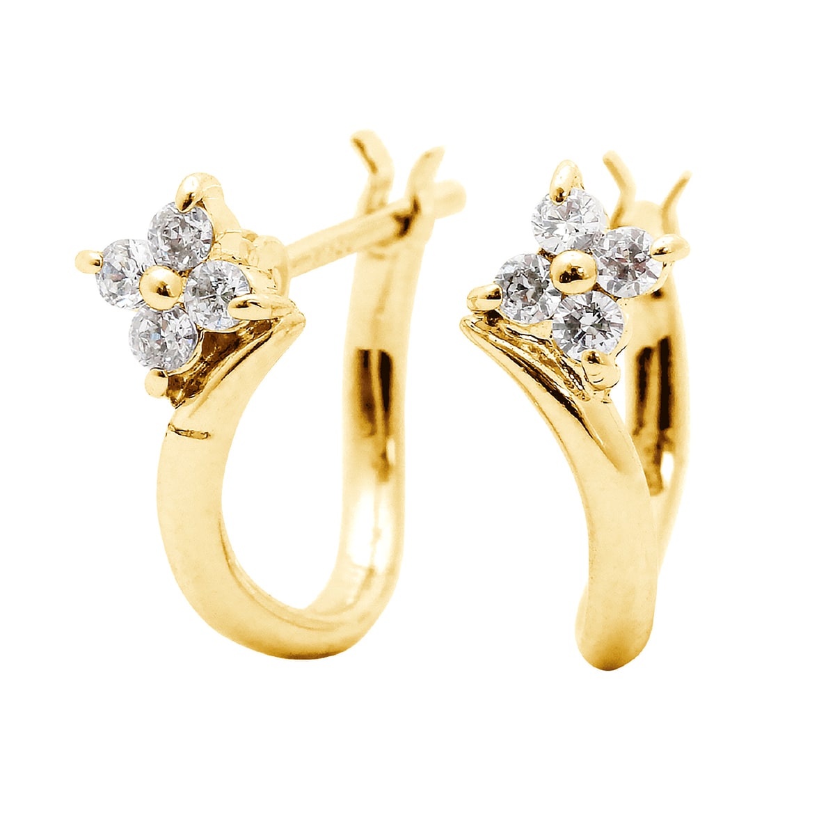 天然ダイヤモンドフープピアス | cp1246 – cococaru