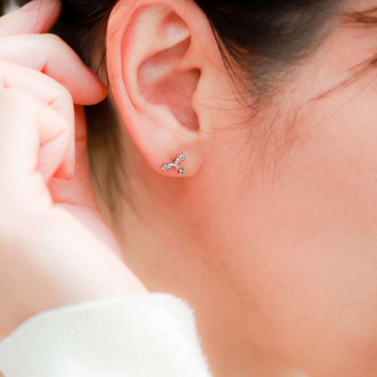 天然ダイヤモンドピアス | cp1295