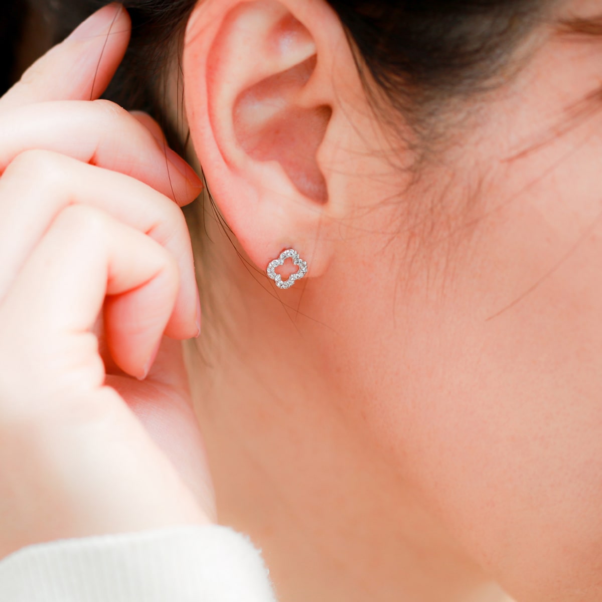天然ダイヤモンドピアス | cp1533