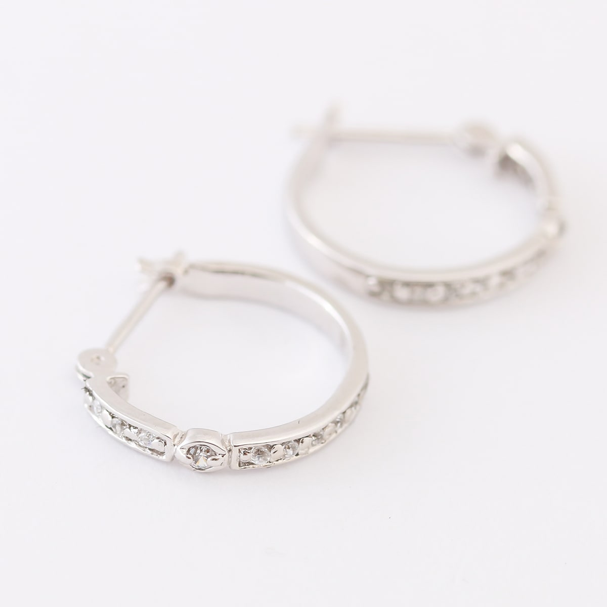 天然ダイヤモンドフープピアス | cp1801