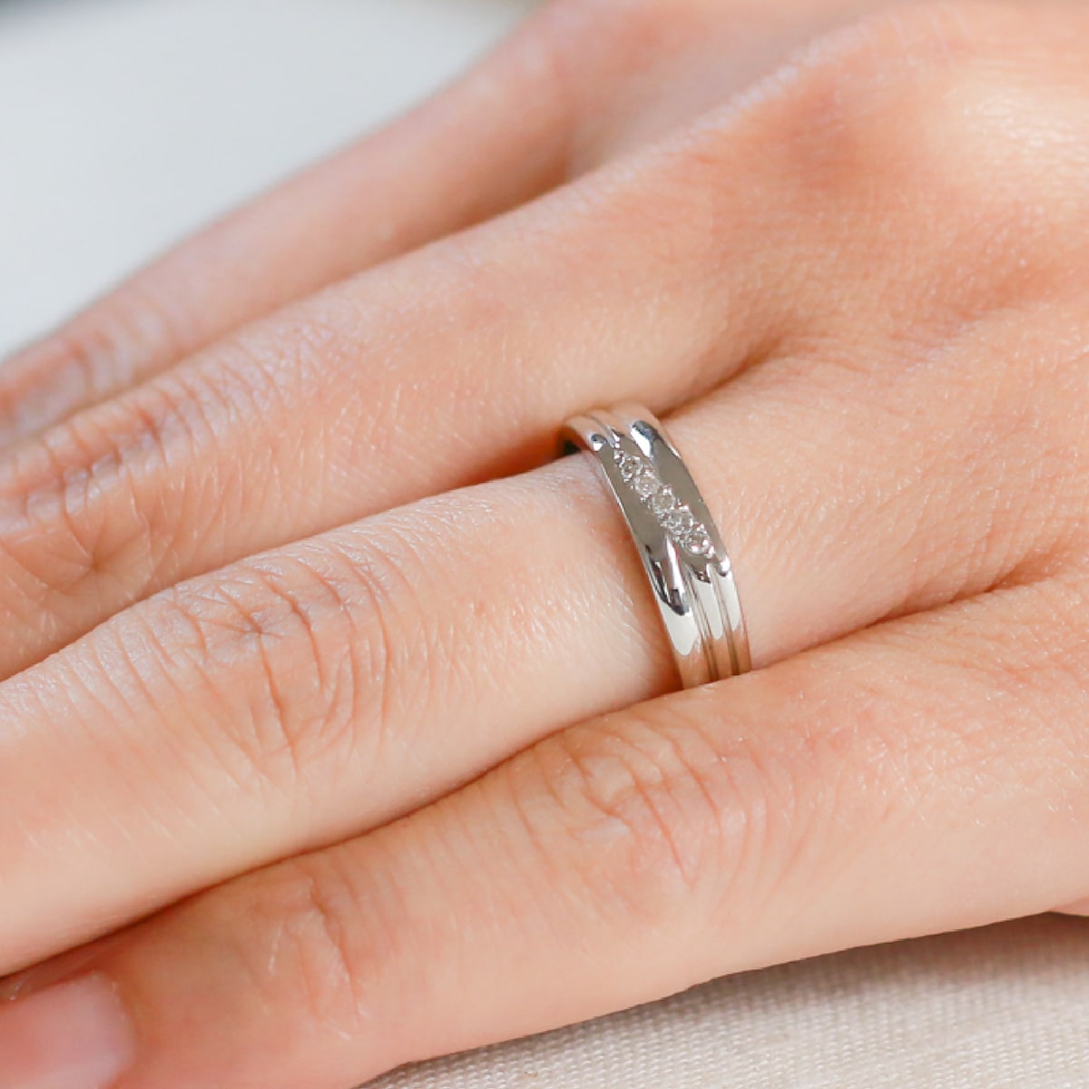 ペアリング 結婚指輪 ダイヤモンド 2本セット | dr3677dr3642
