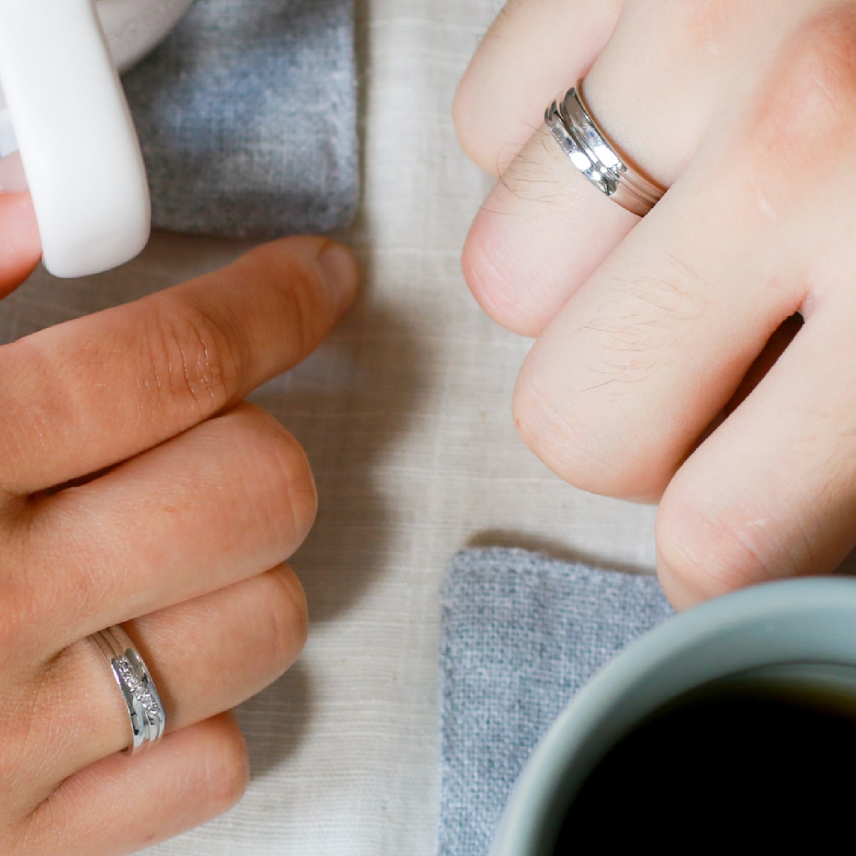 ペアリング 結婚指輪 ダイヤモンド 2本セット | dr3677dr3642