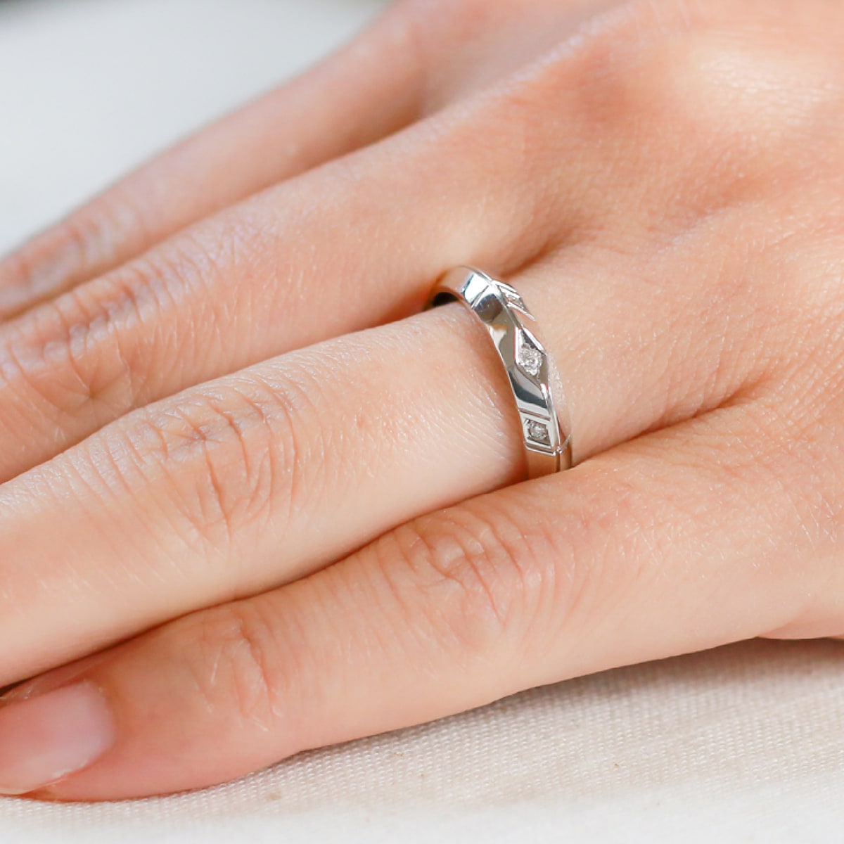 ペアリング 結婚指輪 ダイヤモンド 2本セット | dr3686dr3634