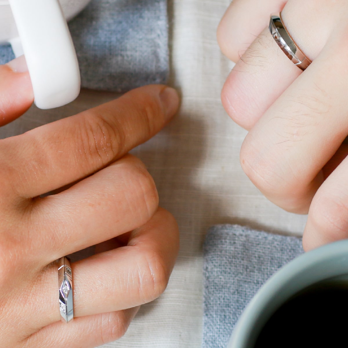 ペアリング 結婚指輪 ダイヤモンド 2本セット | dr3686dr3634