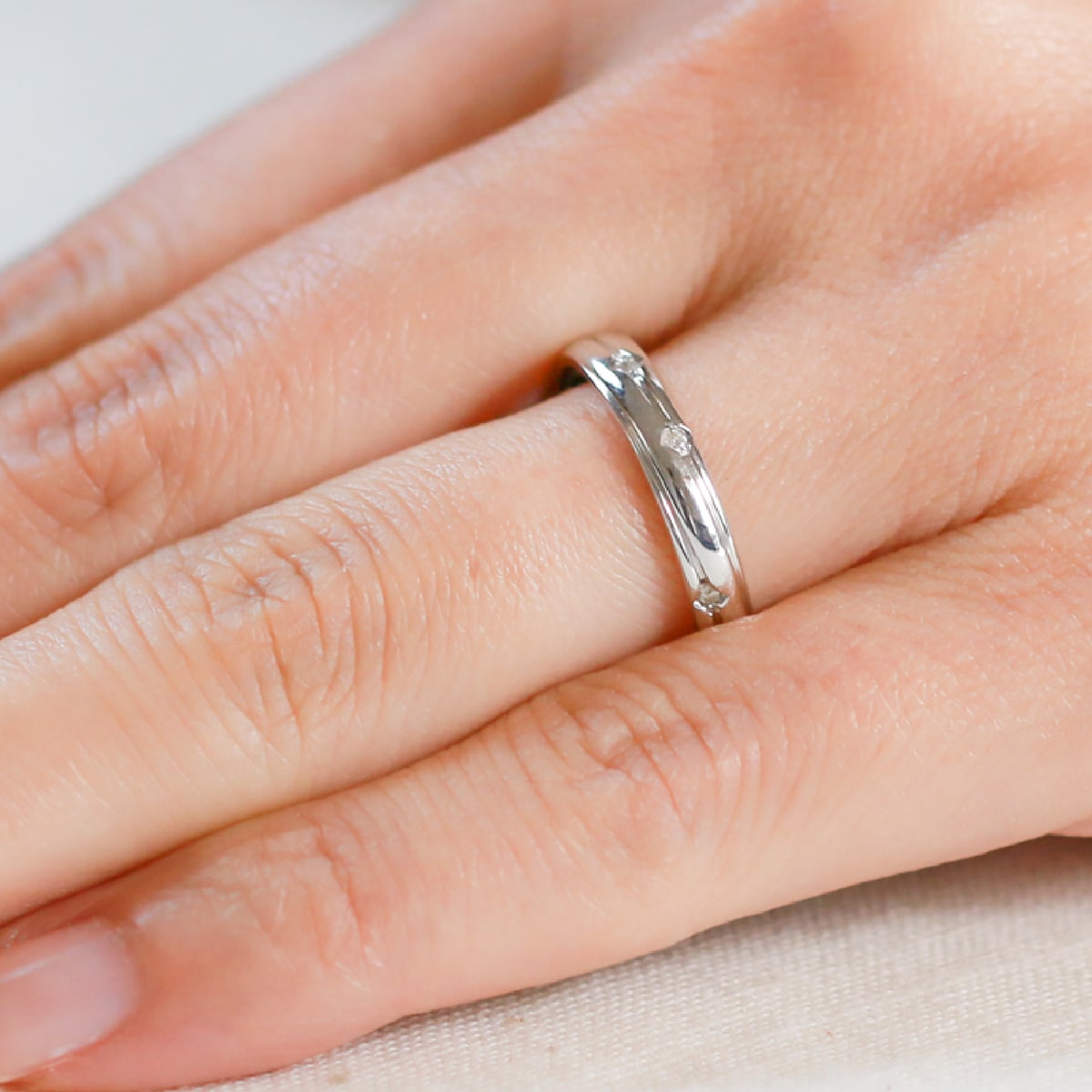 ペアリング 結婚指輪 ダイヤモンド 2本セット | dr3688dr3644