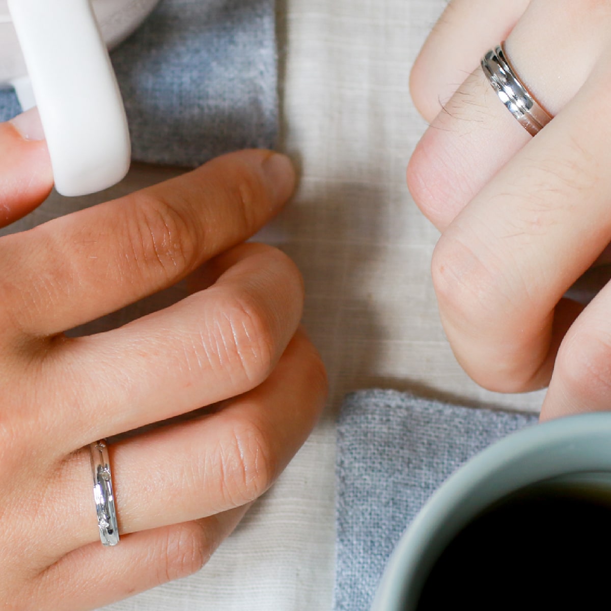 ペアリング 結婚指輪 ダイヤモンド 2本セット | dr3688dr3644
