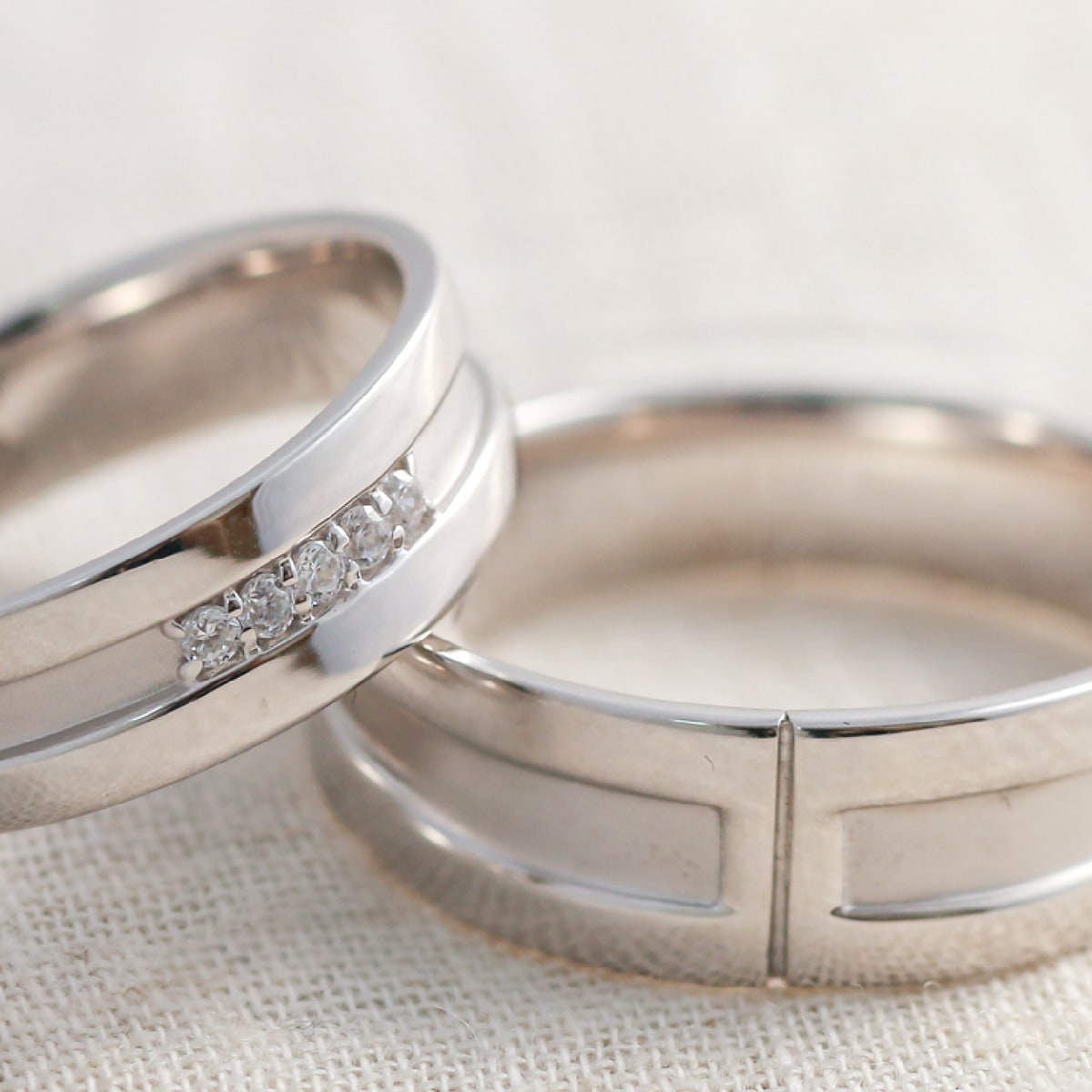 ペアリング 結婚指輪 ダイヤモンド 2本セット | dr3755dr3765