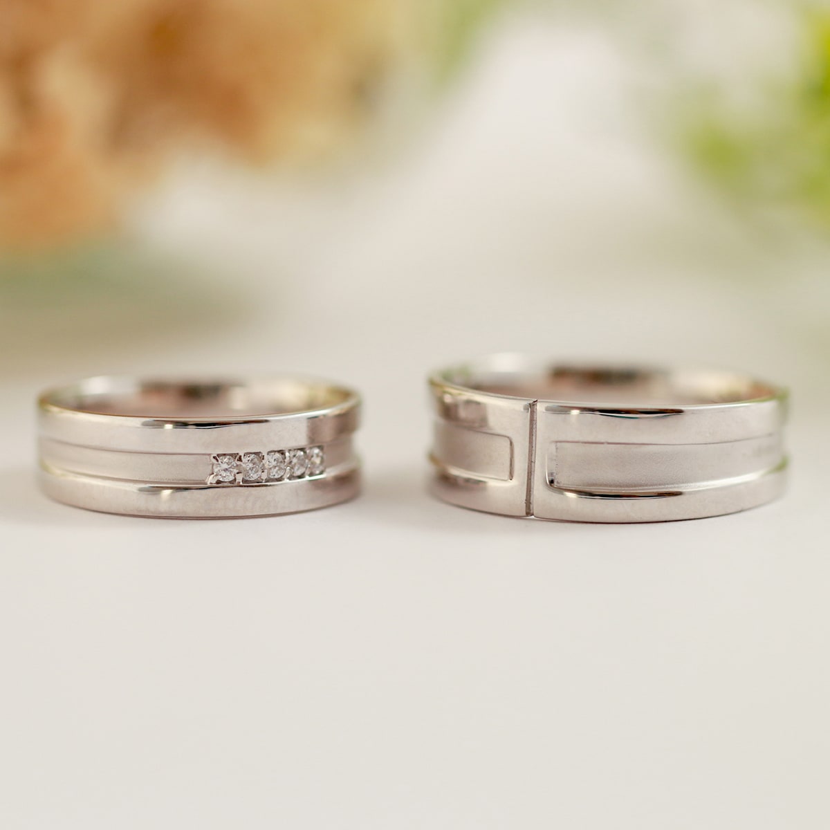 ペアリング 結婚指輪 ダイヤモンド 2本セット | dr3755dr3765