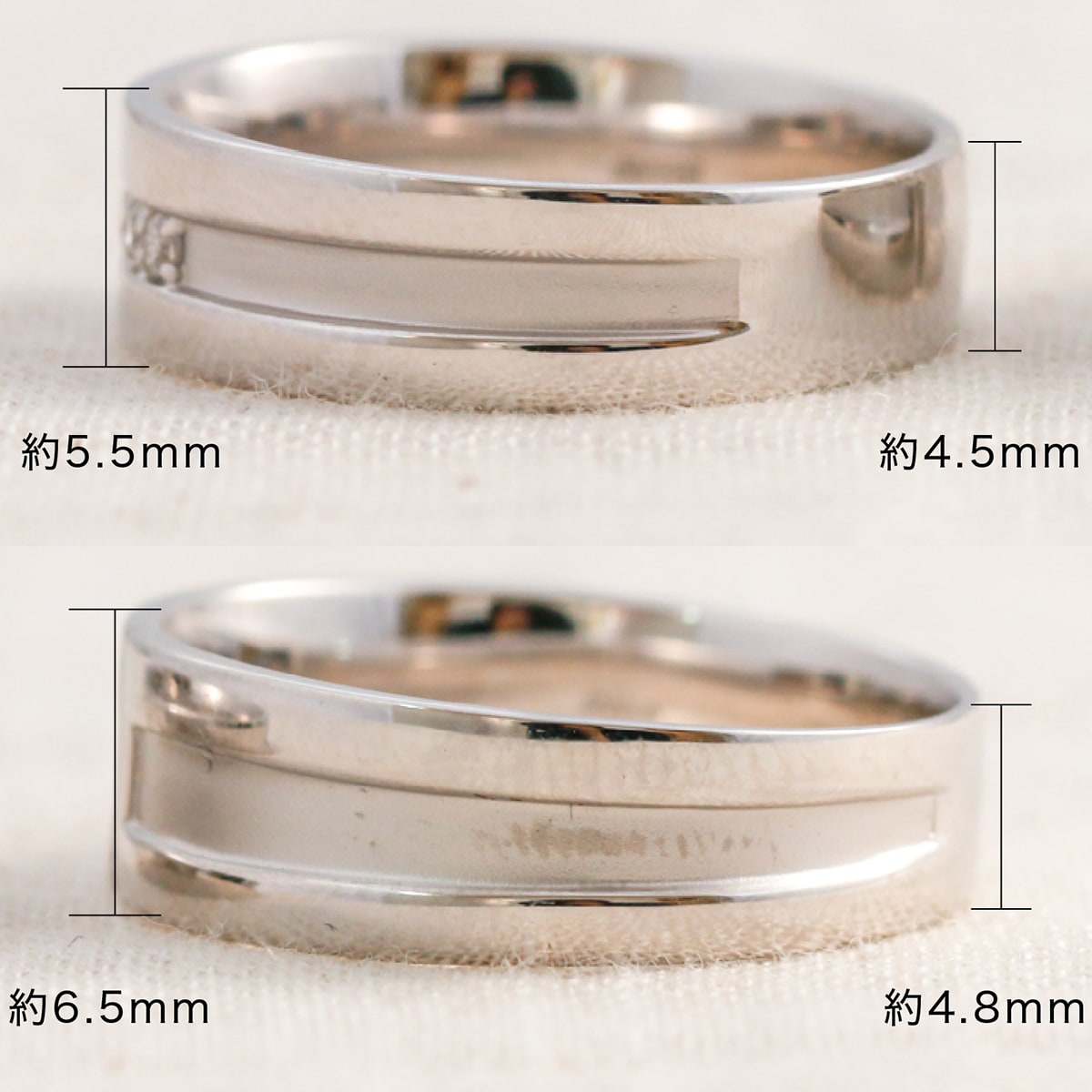 ペアリング 結婚指輪 ダイヤモンド 2本セット | dr3755dr3765