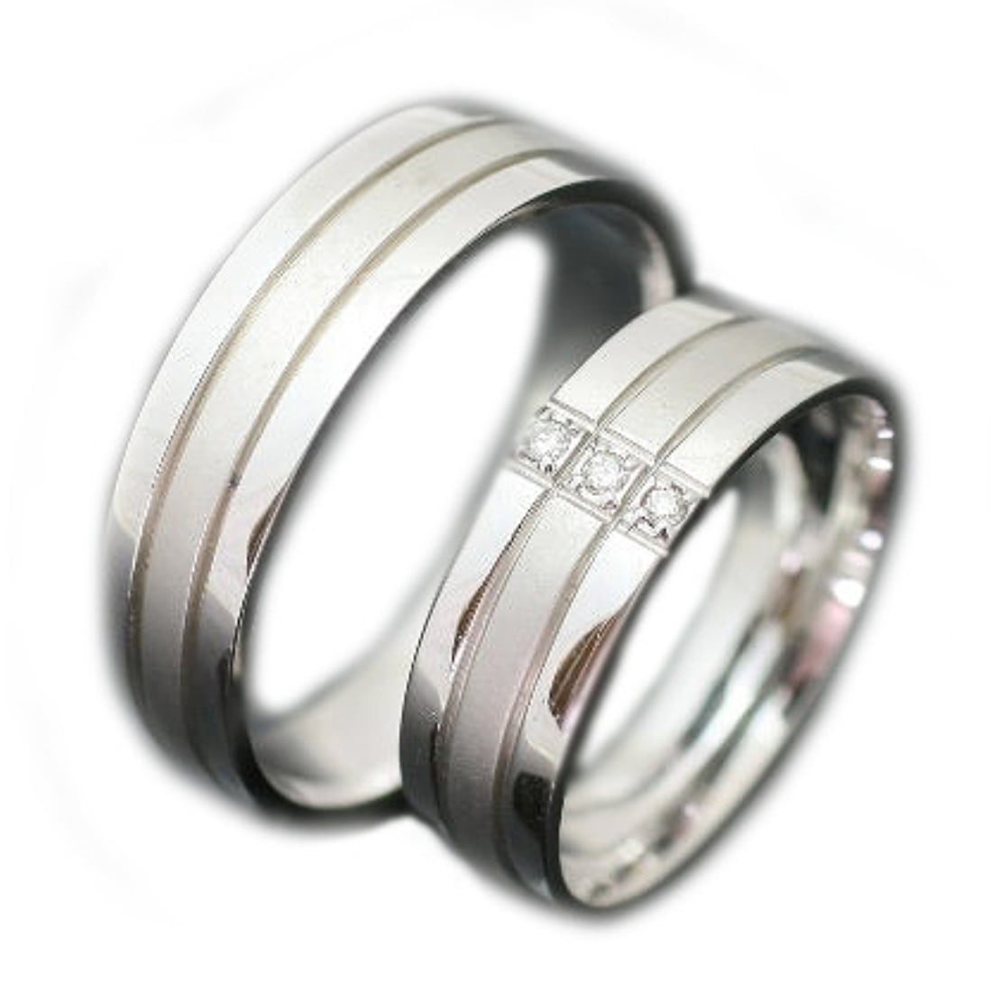 ペアリング 結婚指輪 ダイヤモンド 2本セット | dr3757dr3756