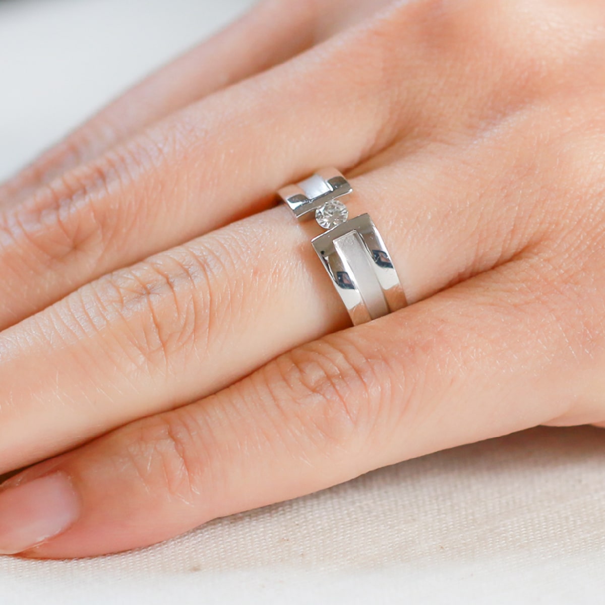 ペアリング 結婚指輪 ダイヤモンド 2本セット | dr3766dr3754