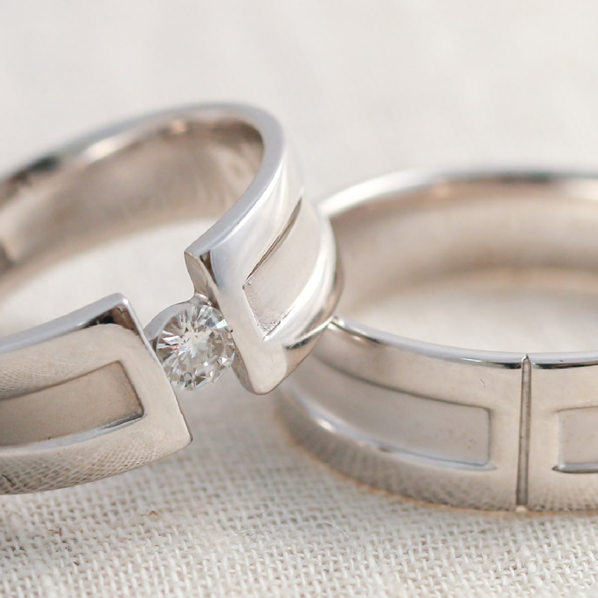 ペアリング 結婚指輪 ダイヤモンド 2本セット | dr3766dr3765