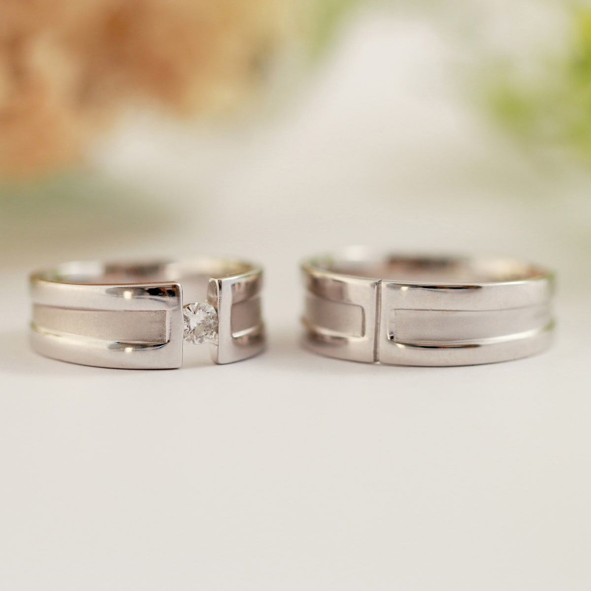 ペアリング 結婚指輪 ダイヤモンド 2本セット | dr3766dr3765