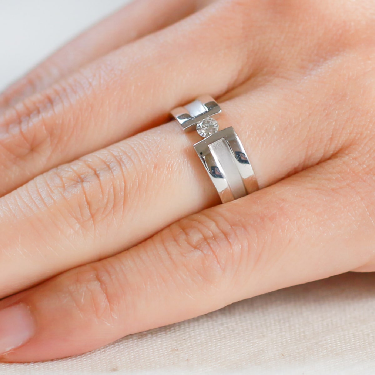 ペアリング 結婚指輪 ダイヤモンド 2本セット | dr3766dr3765