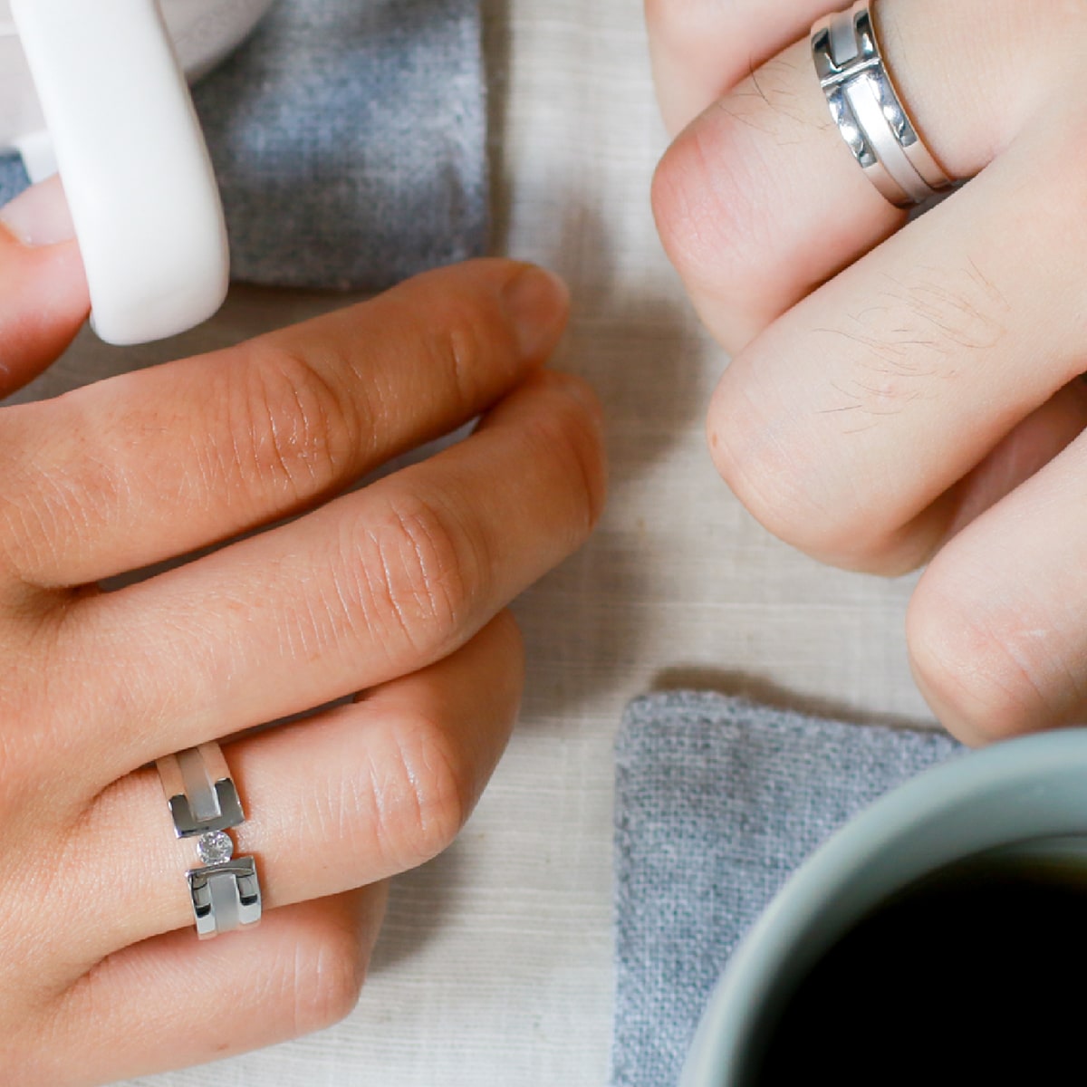 ペアリング 結婚指輪 ダイヤモンド 2本セット | dr3766dr3765
