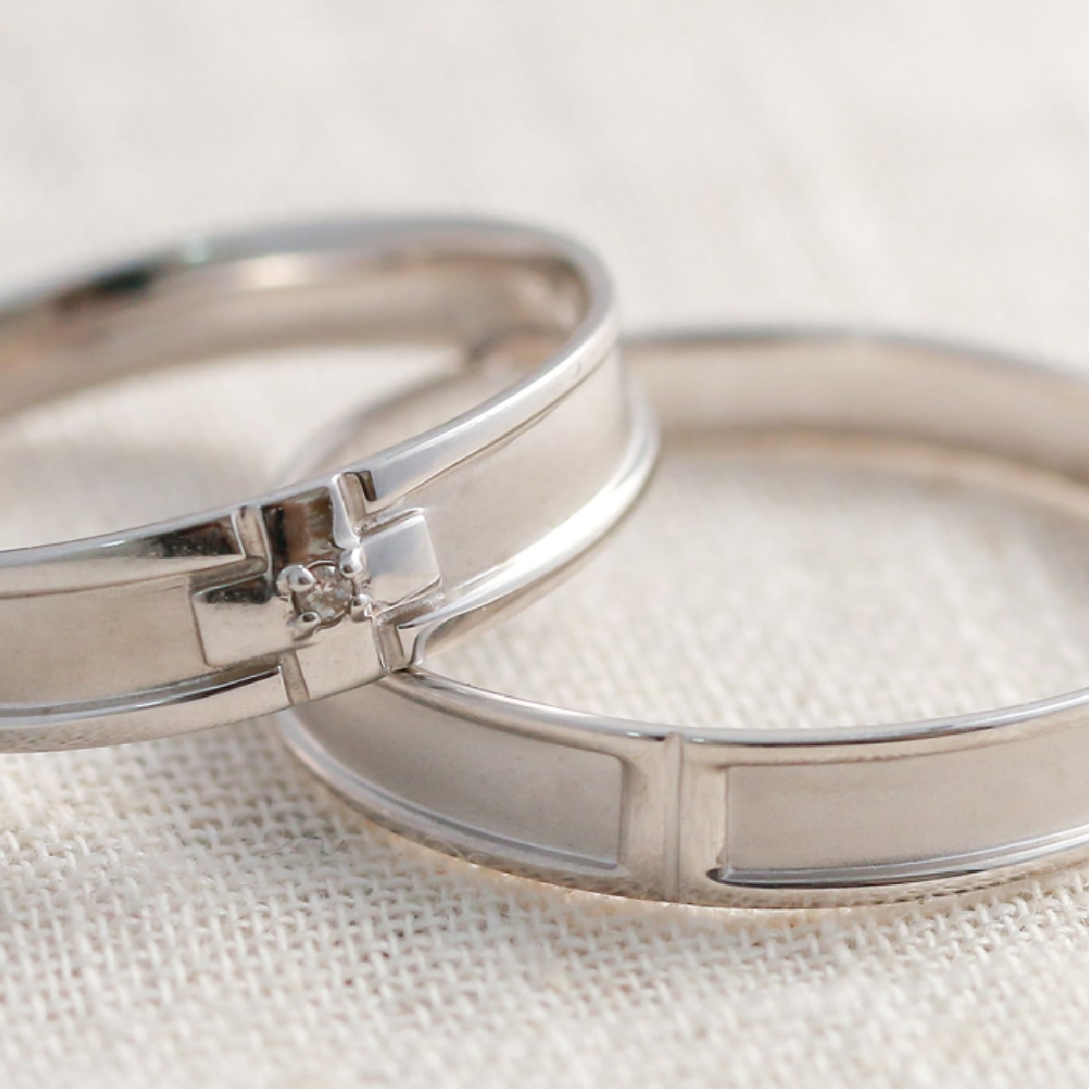 ペアリング 結婚指輪 ダイヤモンド 2本セット | dr4734dr4736