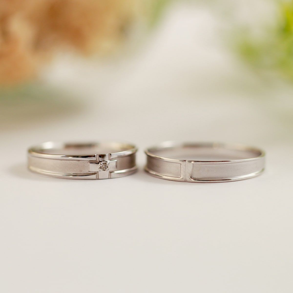ペアリング 結婚指輪 ダイヤモンド 2本セット | dr4734dr4736