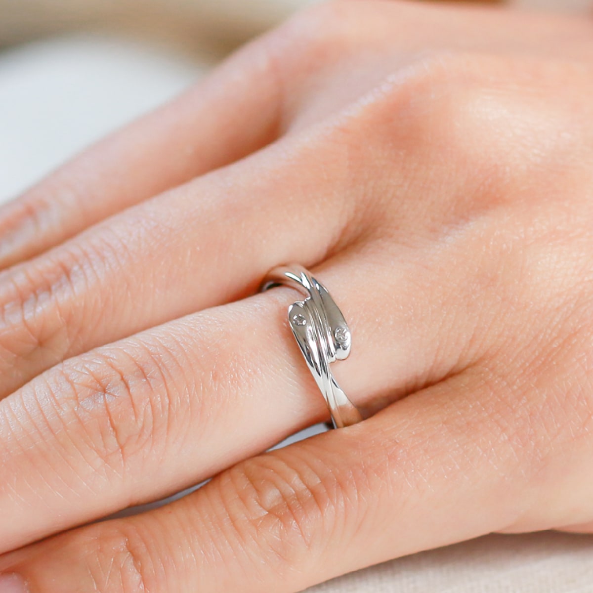 ペアリング 結婚指輪 ダイヤモンド 2本セット | dr493l-dr493m