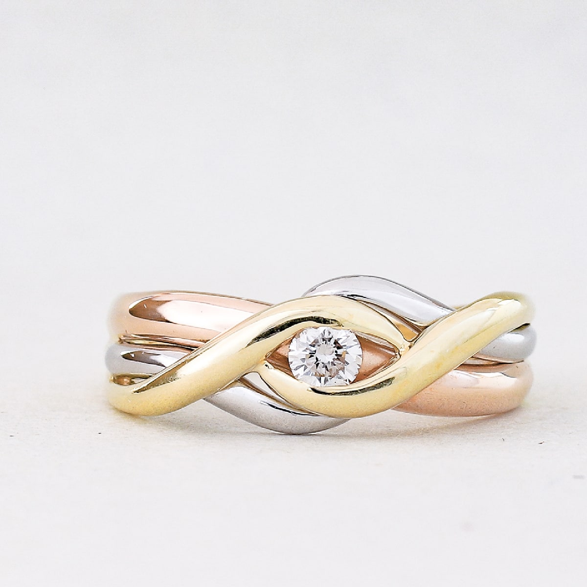 ダイヤモンドリング プラチナ900 k18 | dr6235