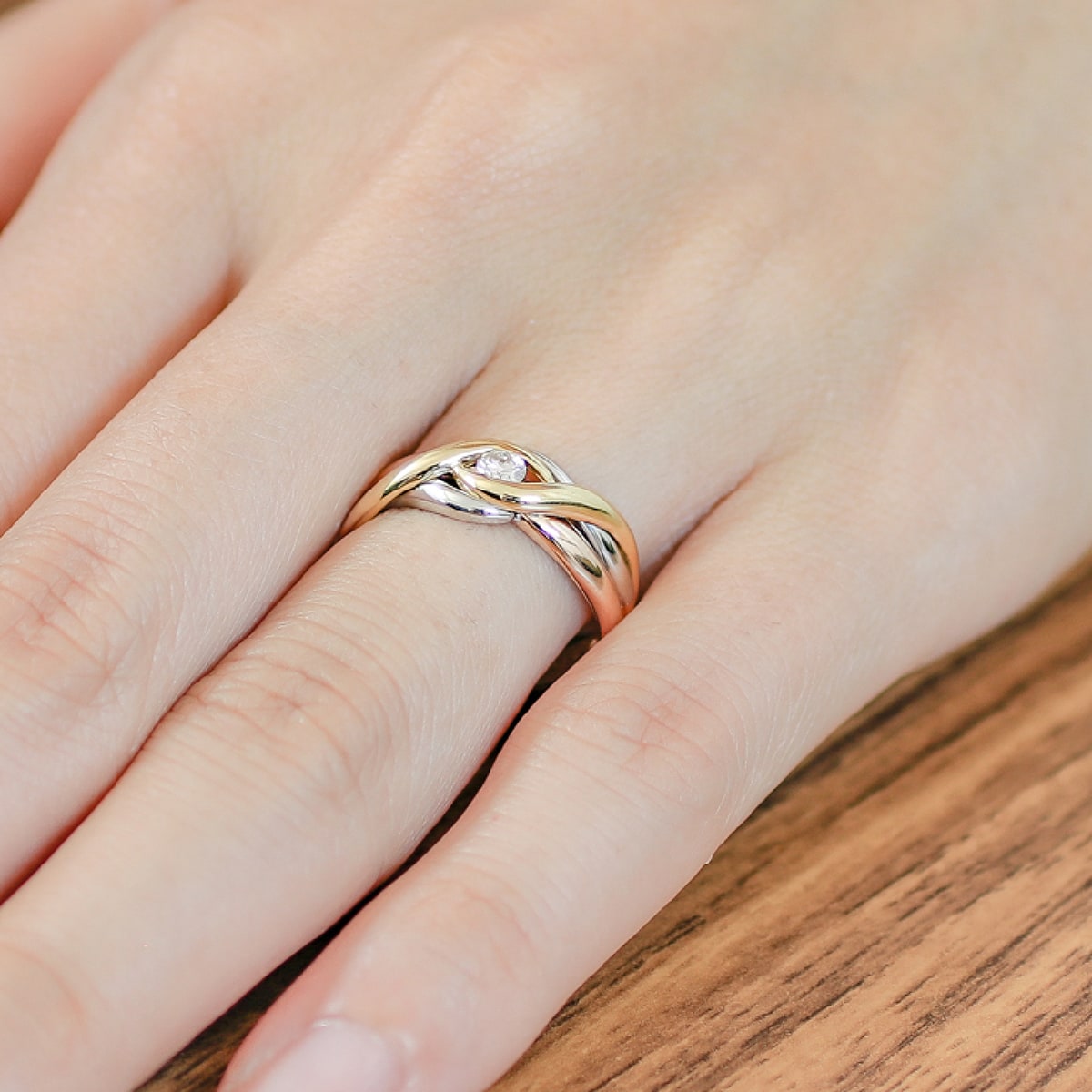 ダイヤモンドリング プラチナ900 k18 | dr6235