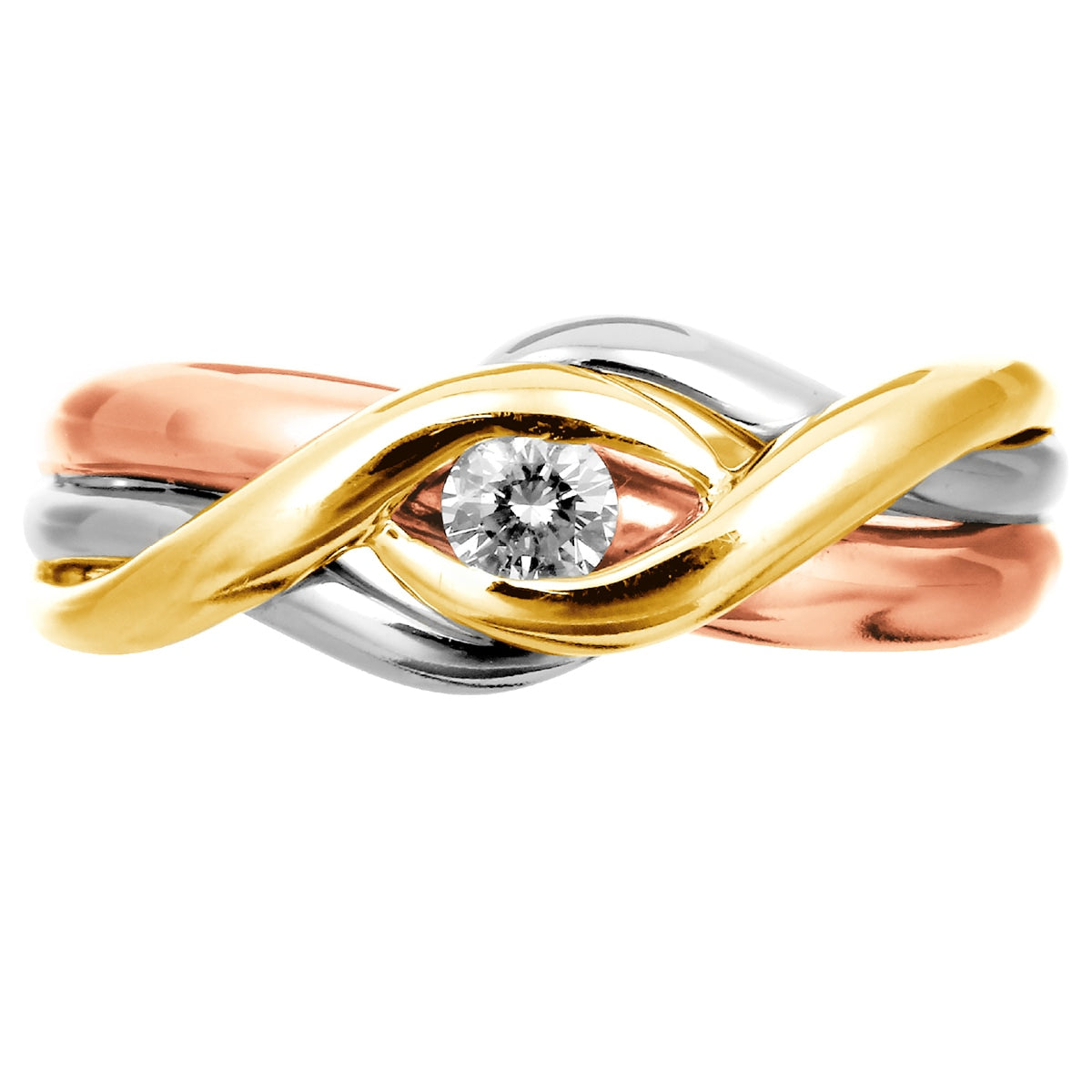 ダイヤモンドリング プラチナ900 k18 | dr6235