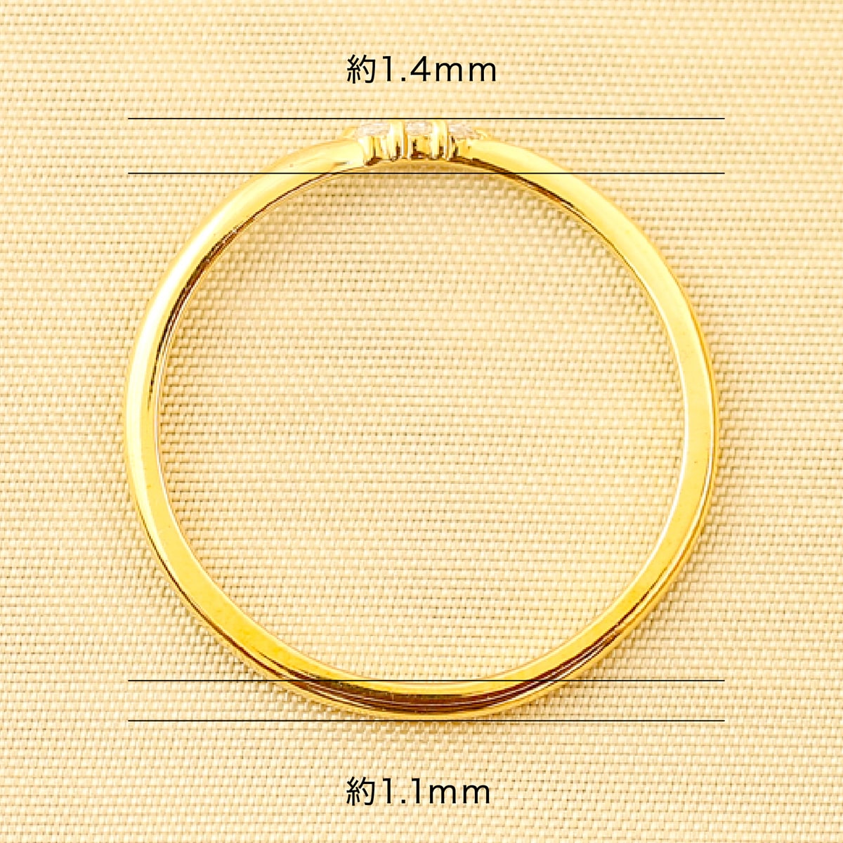 ダイヤモンドリング 極細リング | dr6525