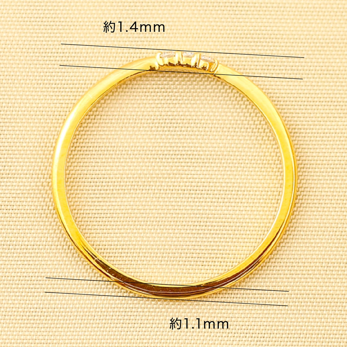 ダイヤモンドリング 極細リング | dr6526