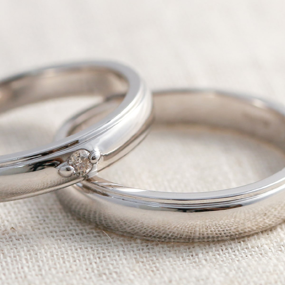 ペアリング 結婚指輪 ダイヤモンド 2本セット | dr790l-mr439m