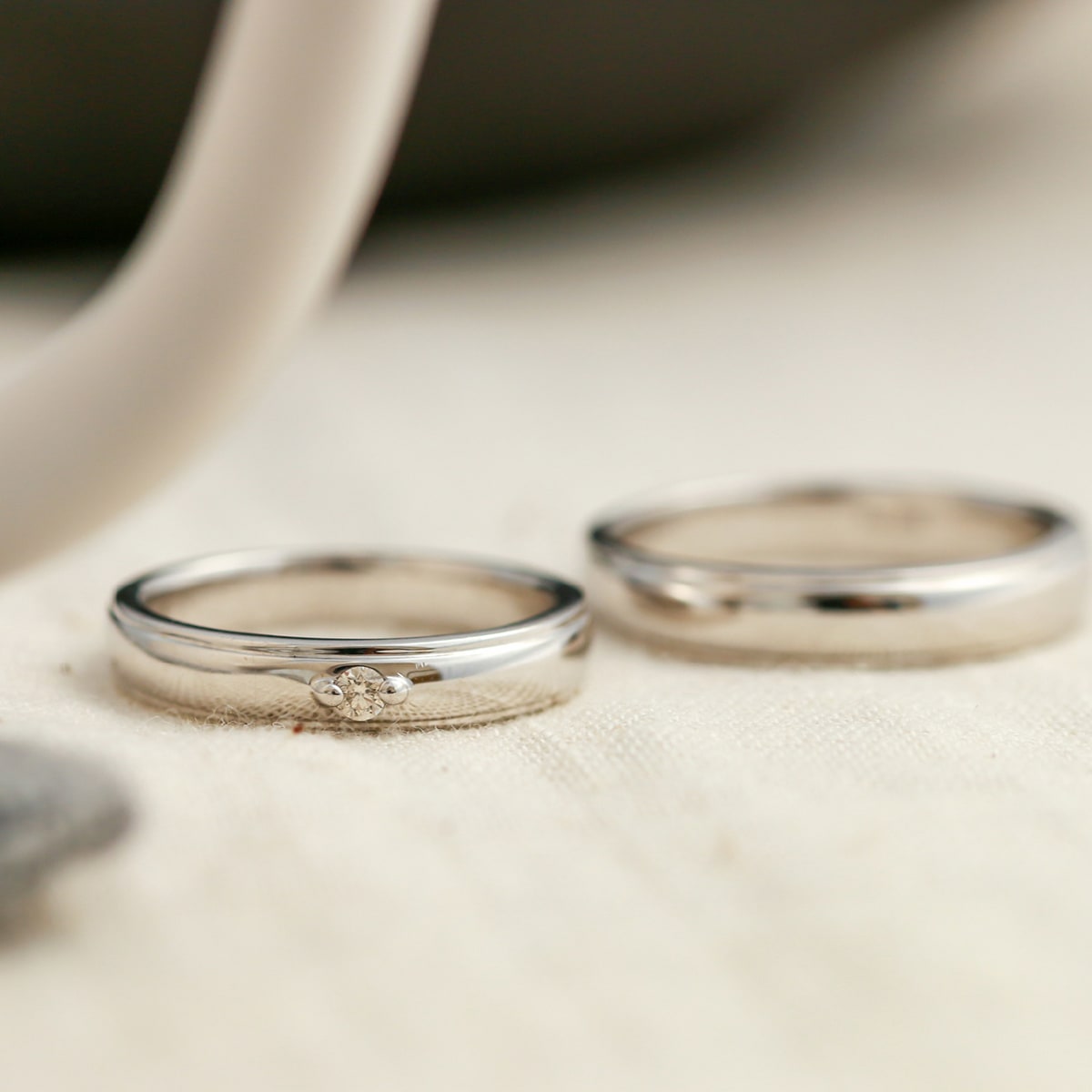 ペアリング 結婚指輪 ダイヤモンド 2本セット | dr790l-mr439m