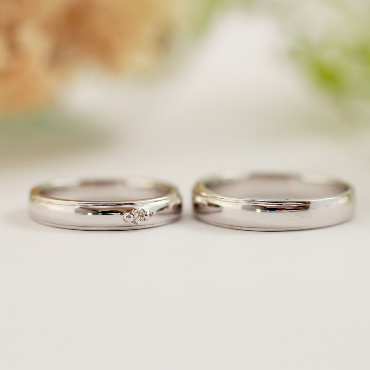 ペアリング 結婚指輪 ダイヤモンド 2本セット | dr790l-mr439m