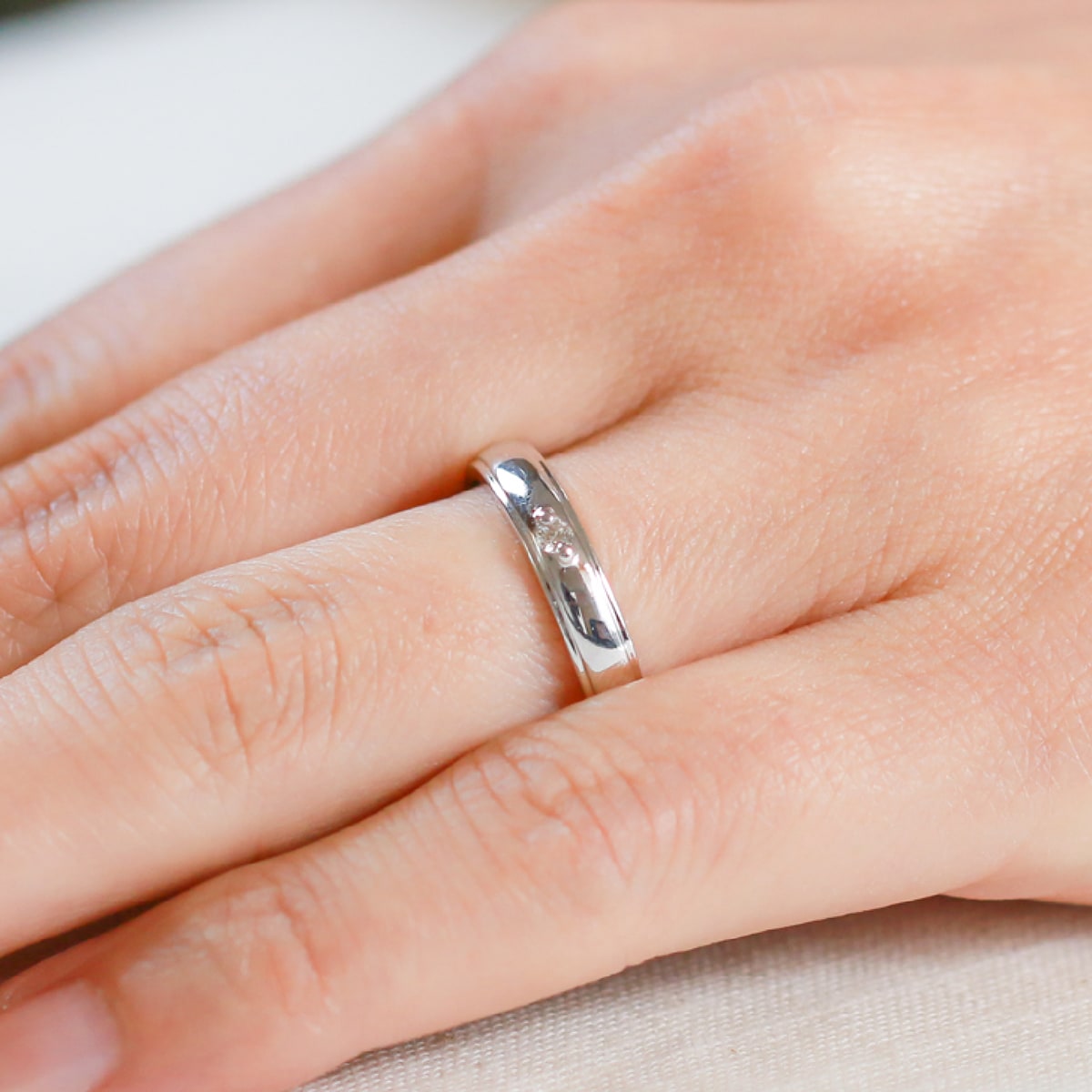 ペアリング 結婚指輪 ダイヤモンド 2本セット | dr790l-mr439m